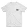 White t-shirt with Night Market restaurant logo on the front